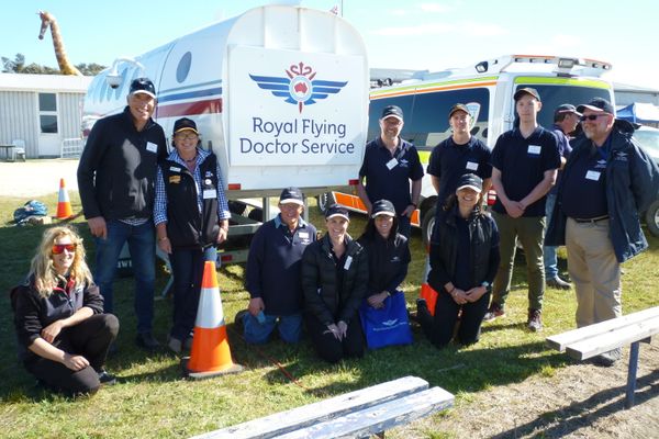 Flying Doctor team tackles men's health at Flinders Island Show