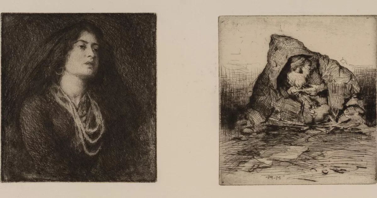 Constance Collier; an old Indian man - AGSA Collection