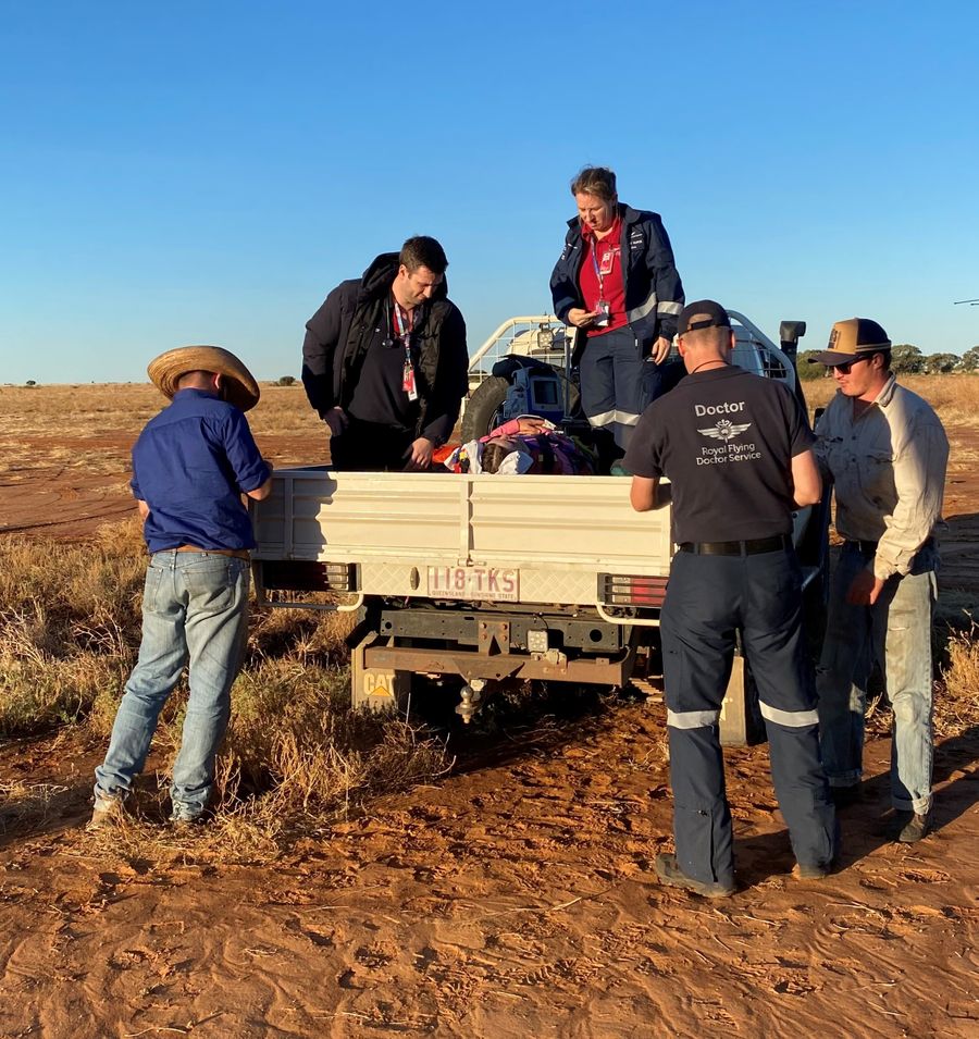 RFDS helping a patient 