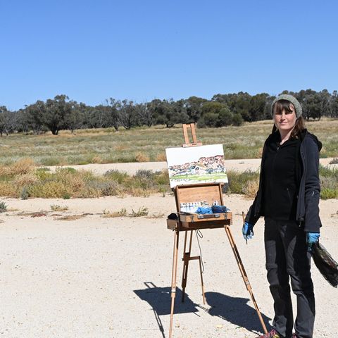 Michelle painting 