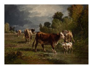 Image of Landscape with cows