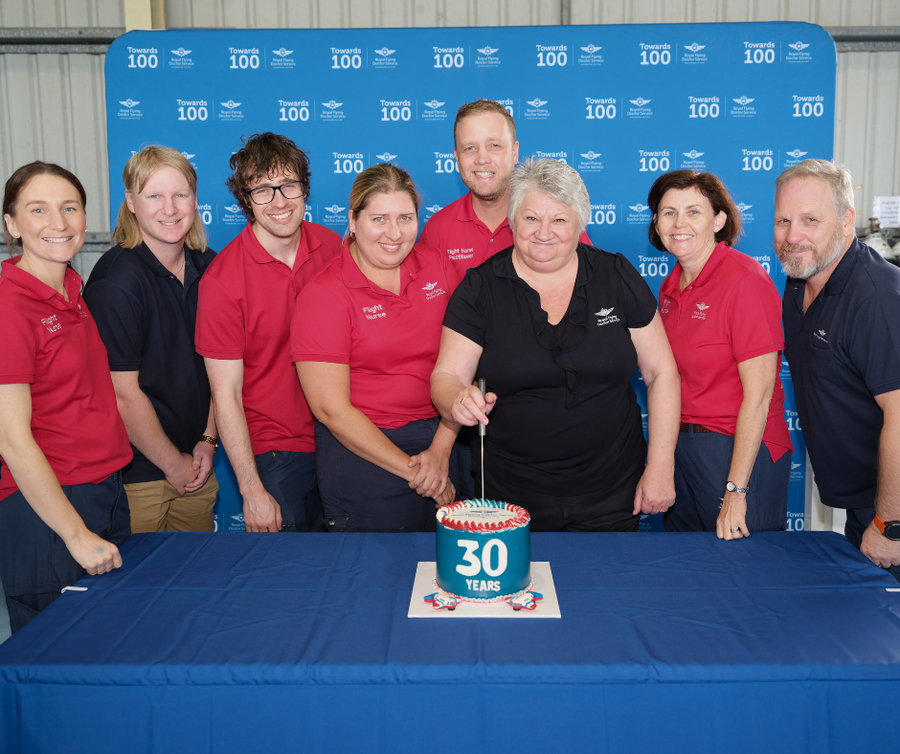 Team celebrating 30 years