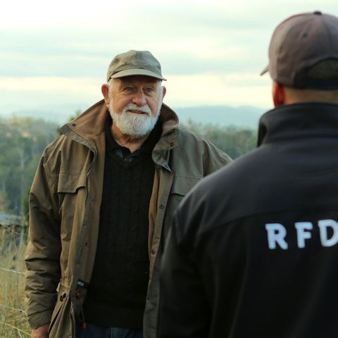 RFDS mental health staff chat to community member