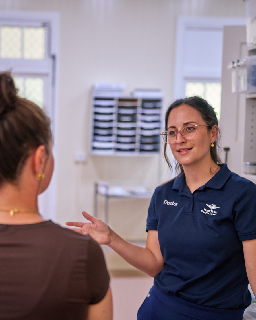 PHC Doctor talking to patient