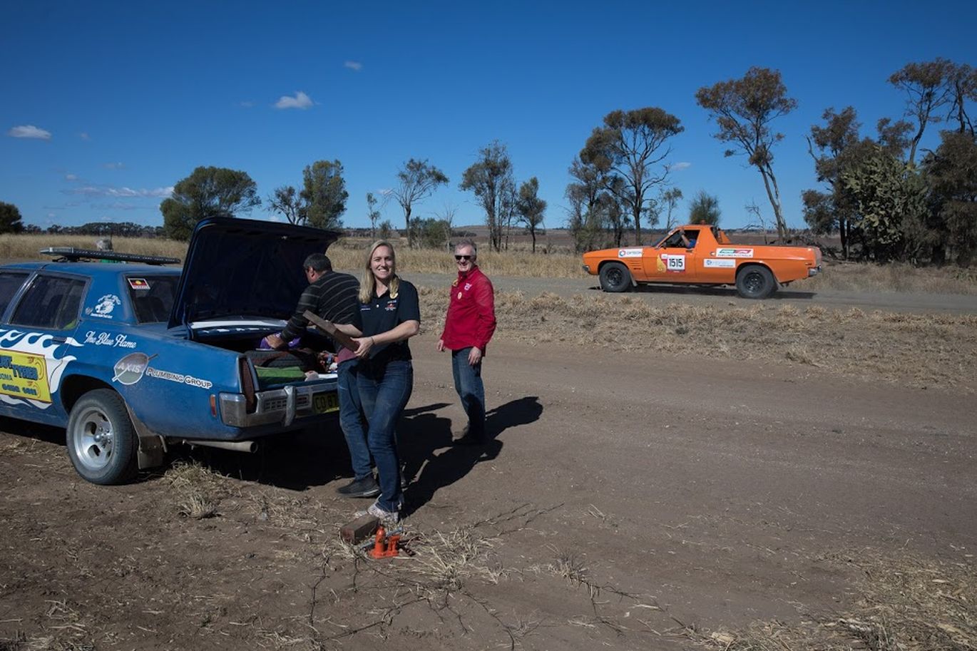Rachel Saunders on the Outback Car Trek