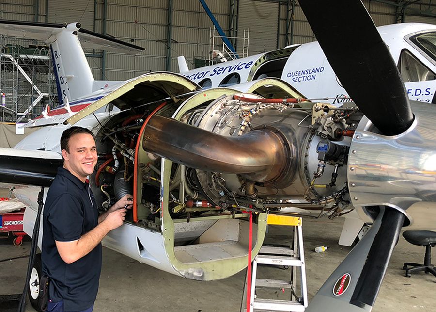 RFDS (Queensland Section) engineer Sam Bruce