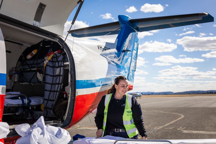 RFDS Flight Nurse Shot