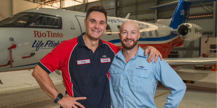 Dr Paul and Pilot Fin