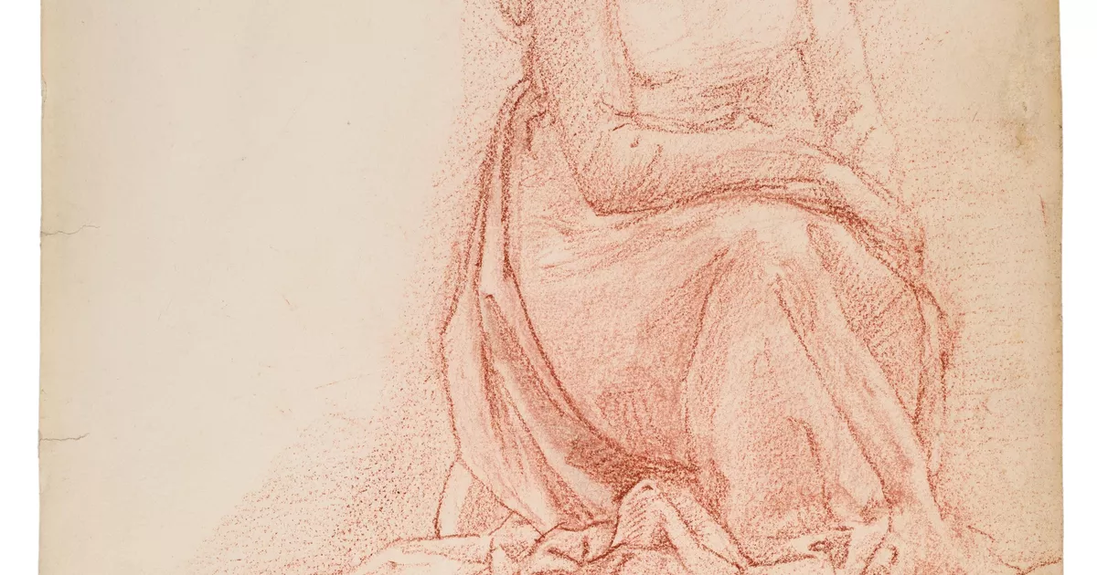 Study of a seated female figure - AGSA Collection