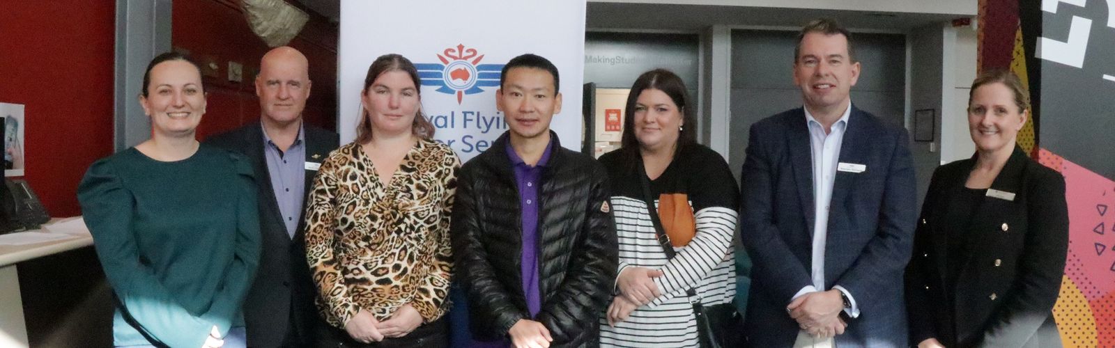 The RFDS Victoria Board met scholarship recipients in Mildura 