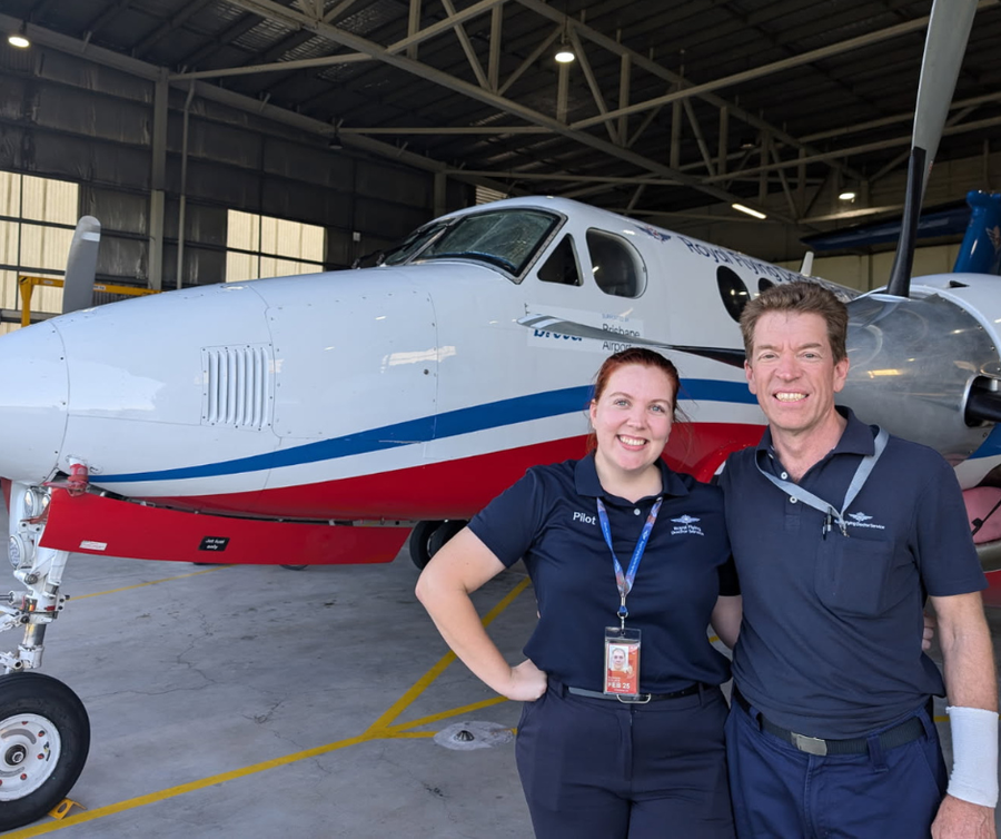 Bern and Steve at Brisbane Base together