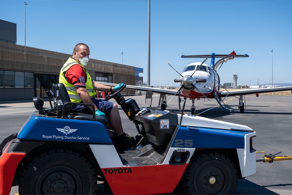 <small><i>Photo: All the gear required for an RFDS COVID clean.</small></i>