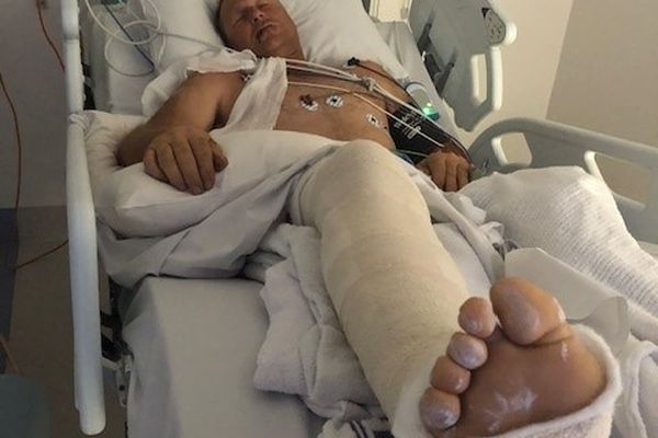 Padthaway farmer Phil Talbot was lucky to escape a 'run in' with a charging bull