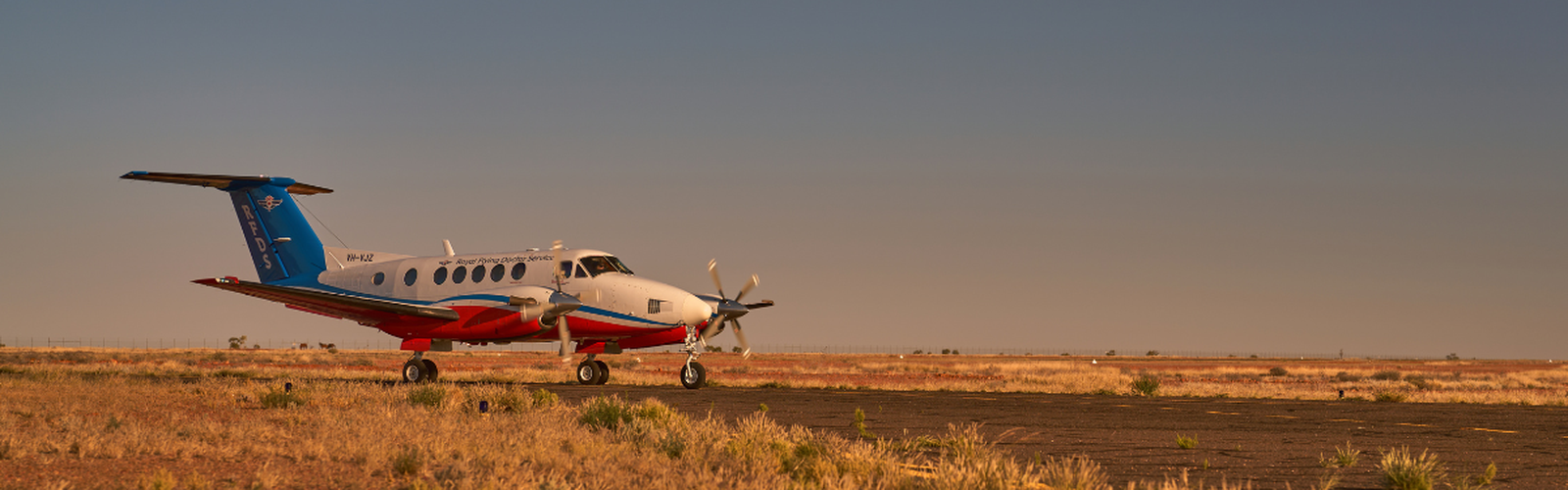 Plane on red dirt