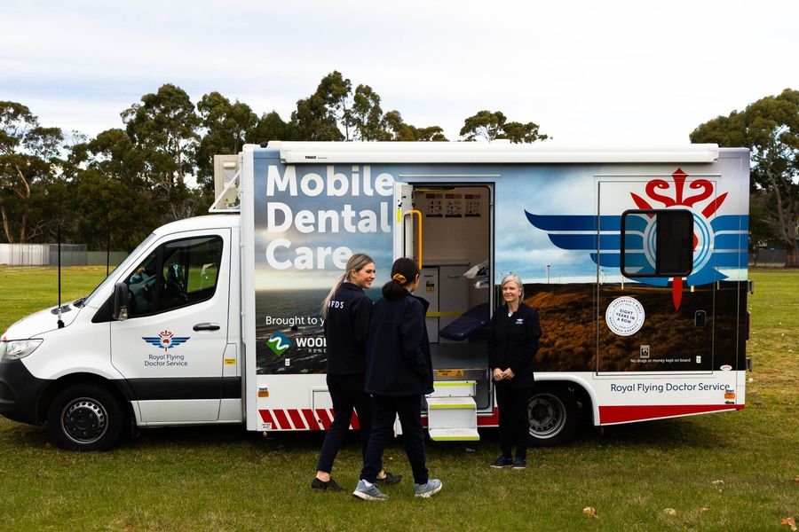 RFDS Tas dental truck with team