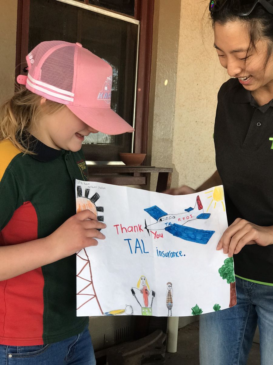 Young girl presented TAL with a pic