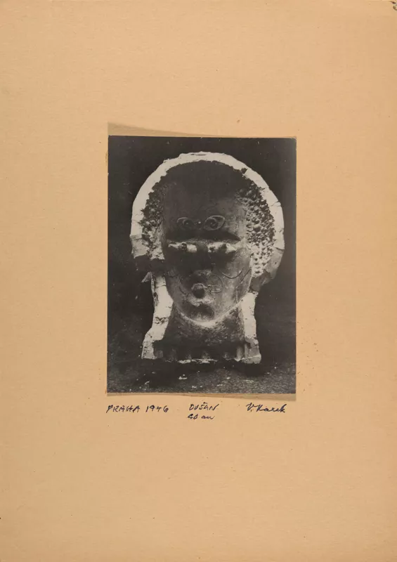 Voitre Marek, Australia, 1919 - 1999, Dušan [front view], 1946, Prague, gelatin-silver photograph on brown card, 16.1 x 11.9 cm (sheet); Gift of the Marek and Sankey families through the Art Gallery of South Australia Foundation 2020, Art Gallery of South Australia, Adelaide © Estate of Voitre Marek.