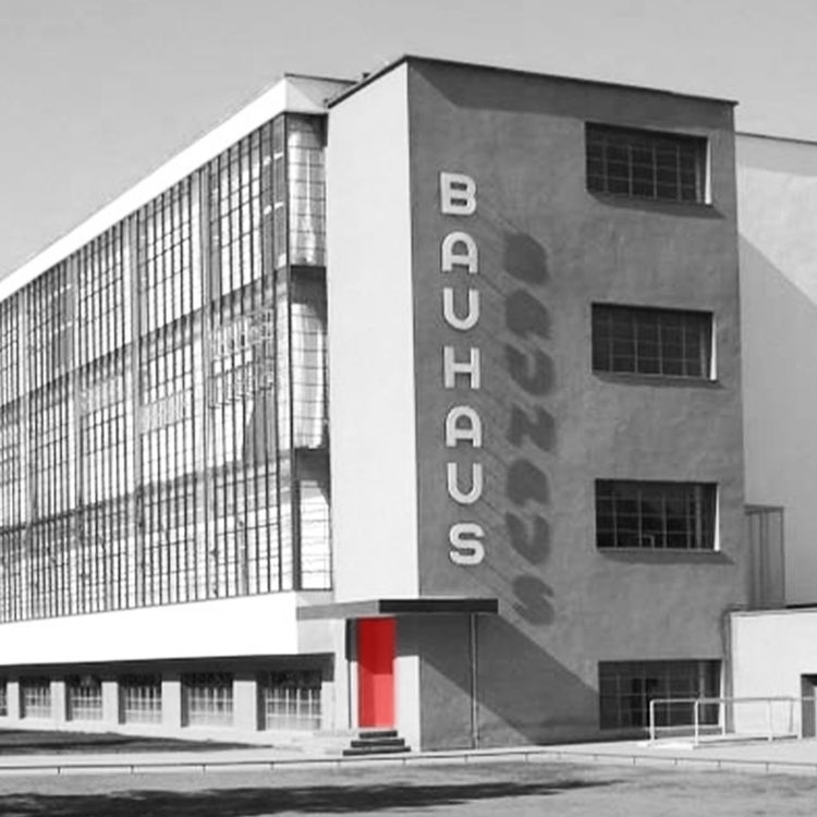 iconic image of the main bauhaus building