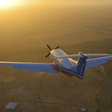 WA Aircraft into Sunset