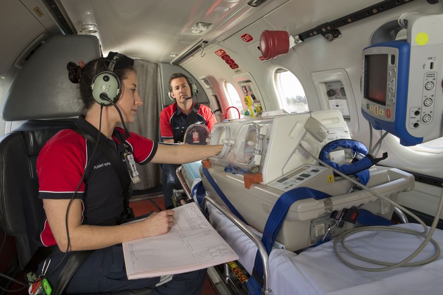 RFDS Adelaide Crew inside Aircraft