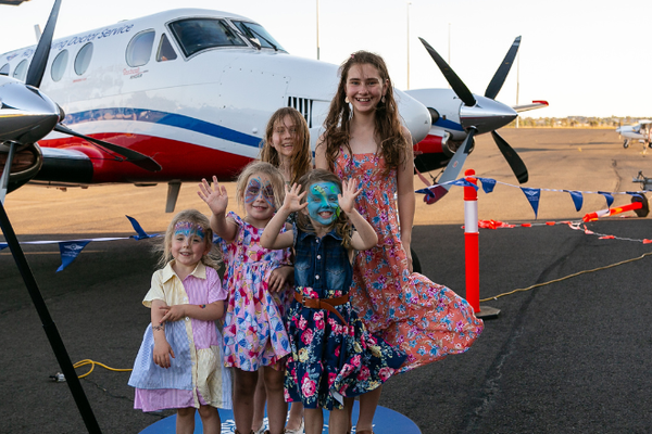 RFDS aircraft on dirt