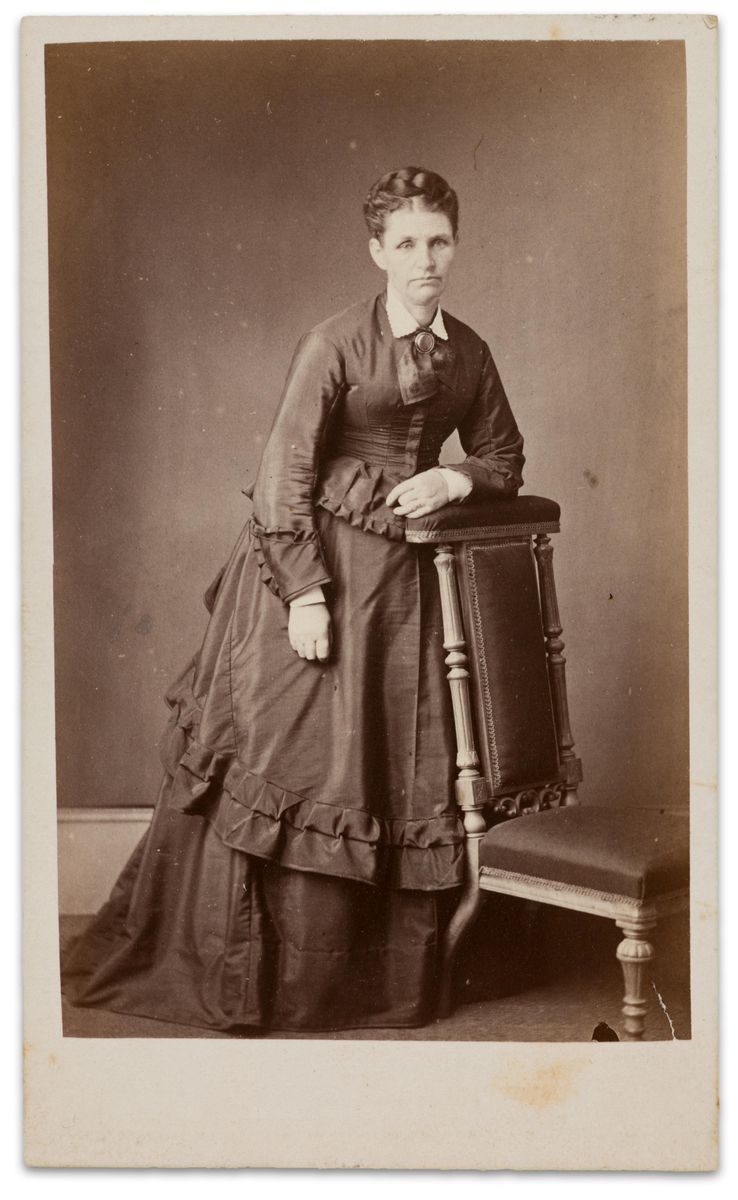 Portrait Of Woman Leaning Against Chair Back Agsa Collection