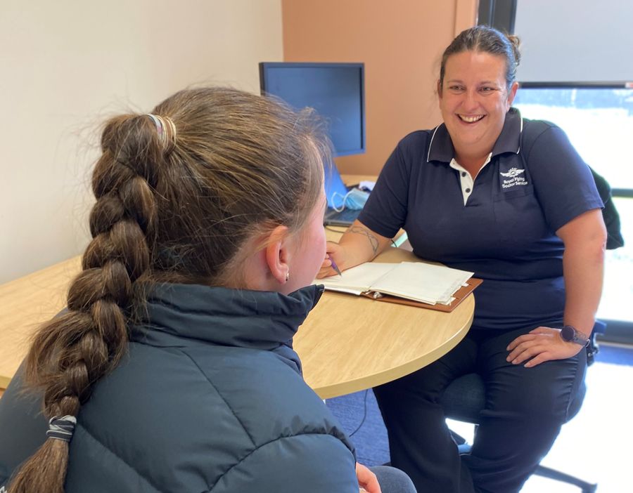 Megan Chivers, RDFS Tasmania Mental Health Team Leader with youth