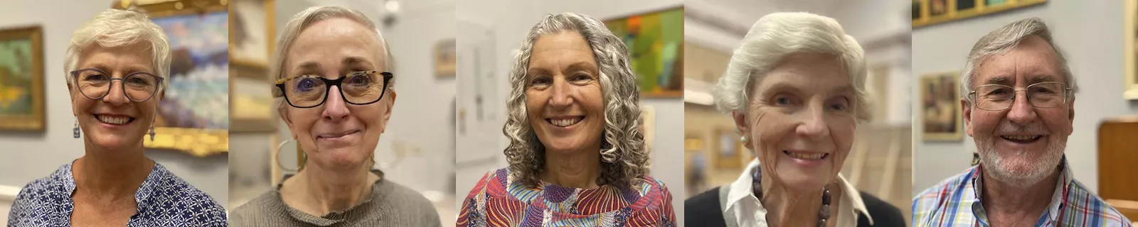 AGSA Gallery Guides 2022 - Noni, Robyn, Tania, Jenny and Michael. photos: Ryan Sims.