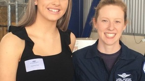 Courtney with nurse