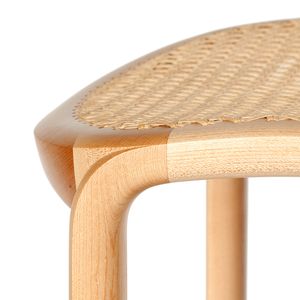 Detail of a rattan chair seat