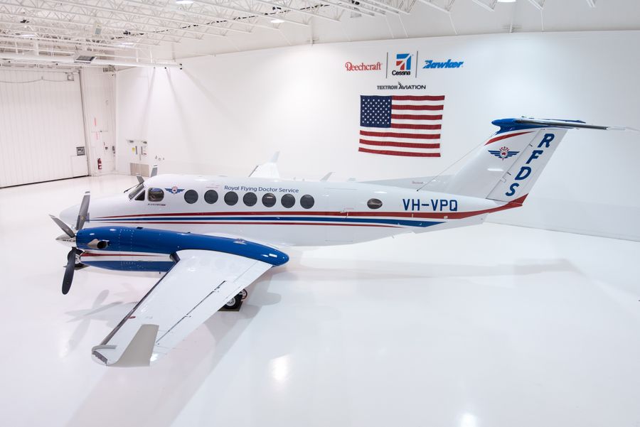 New Beechcraft Kingair 350 destined for service at the RFDS