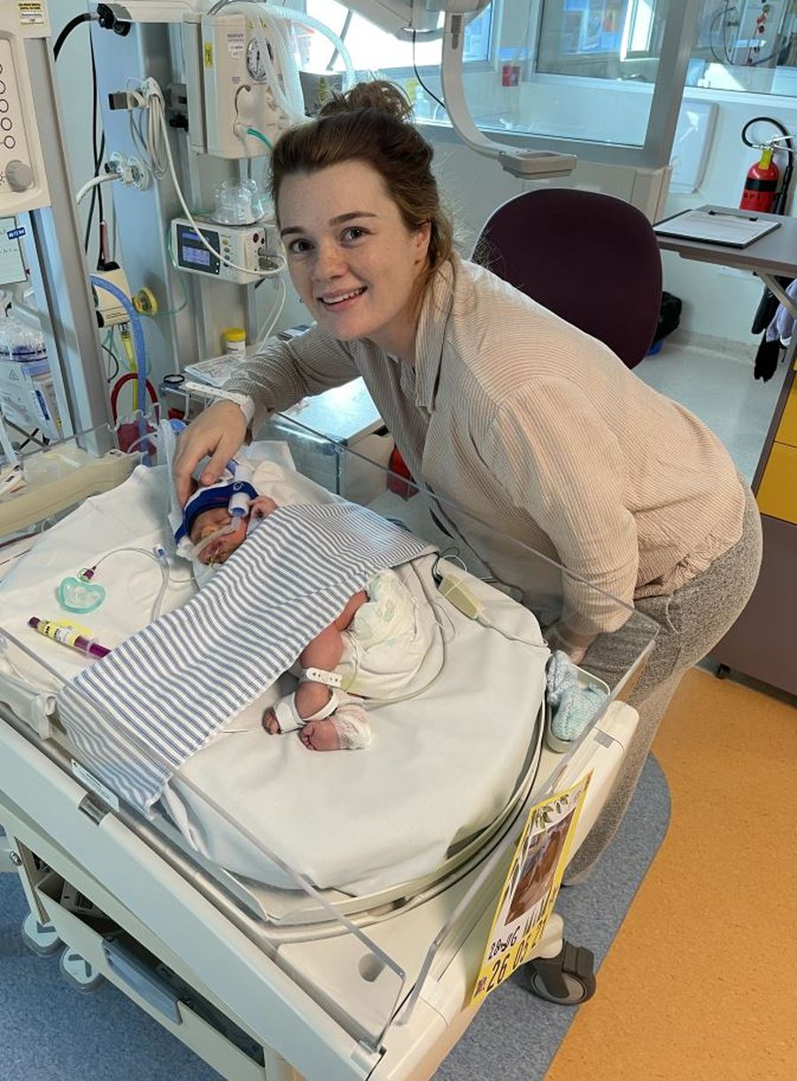 Annalise and baby Laiken