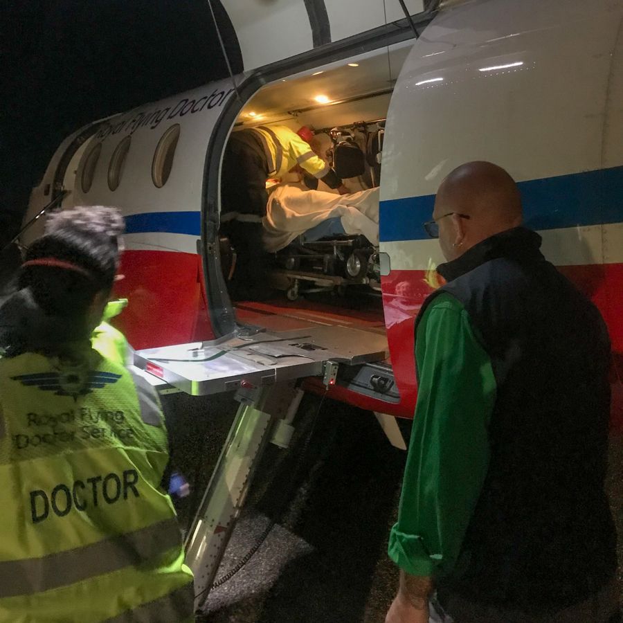 Shannon transferred onto RFDS aircraft