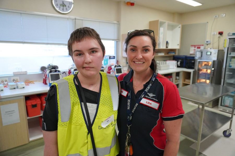 Laura and Nurse Lisa