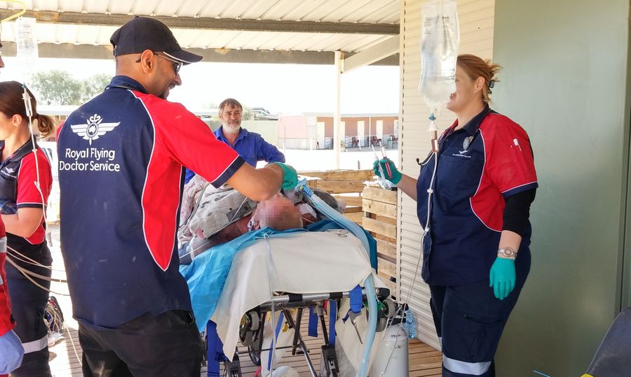 Geoff being transferred in Mungeranni