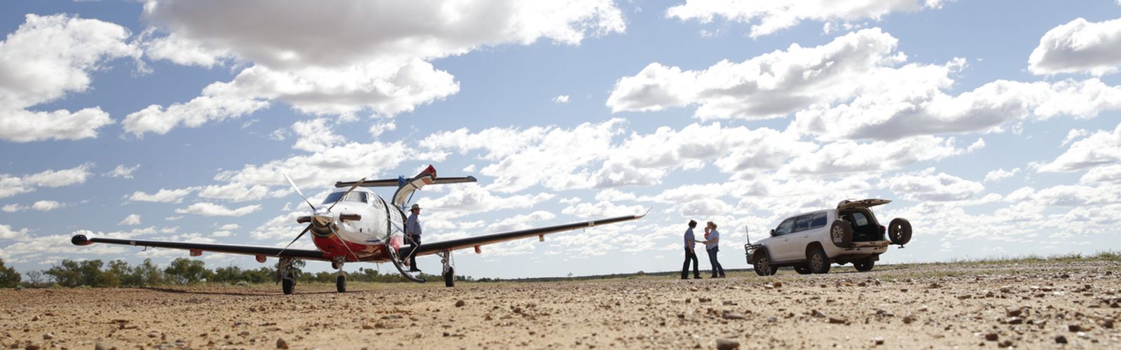 Pilot disembarking from plane