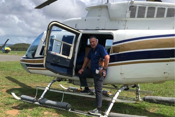 Stephen flying in to flood areas 