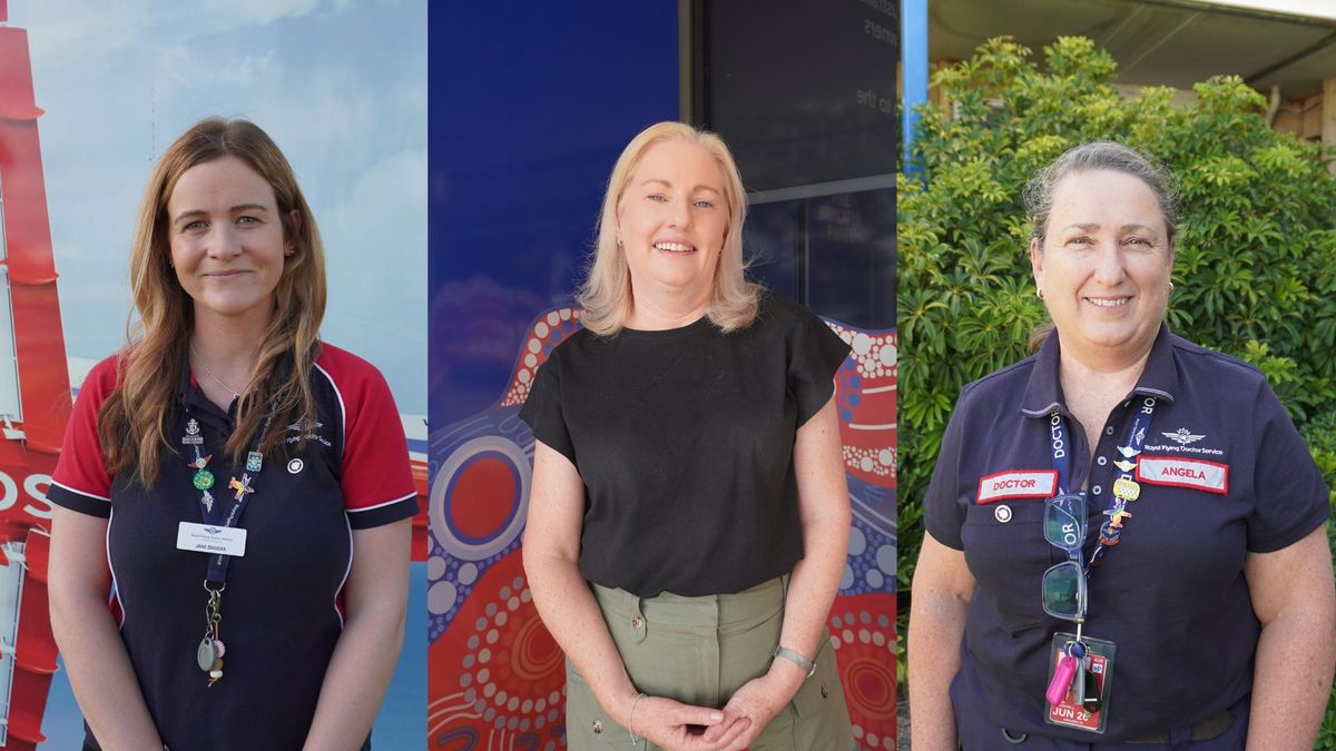 Jane, Judith and Angela from the RFDS WA.