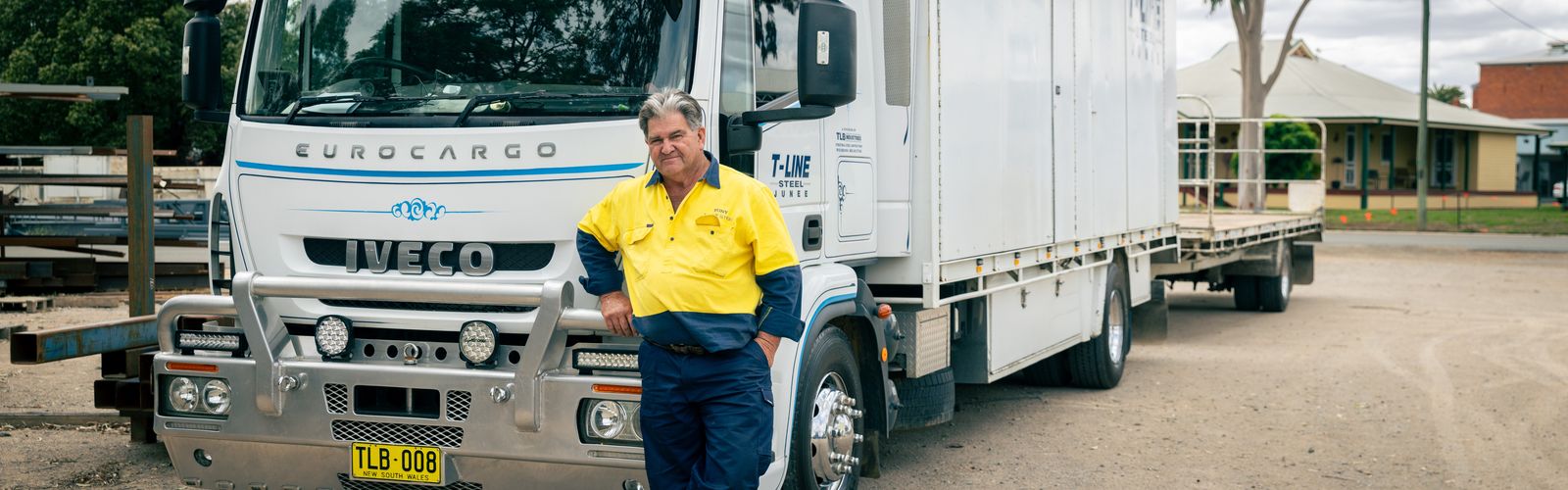 Tony next to his truck