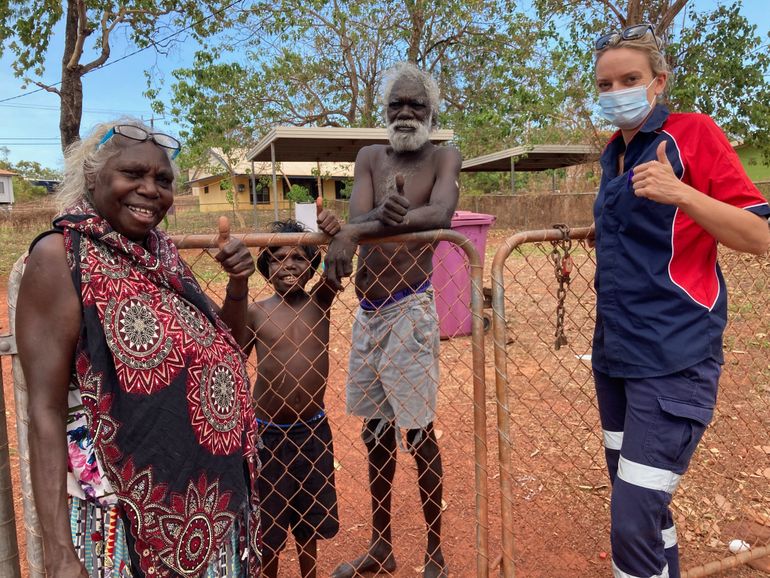 Vaccination team in APY Land
