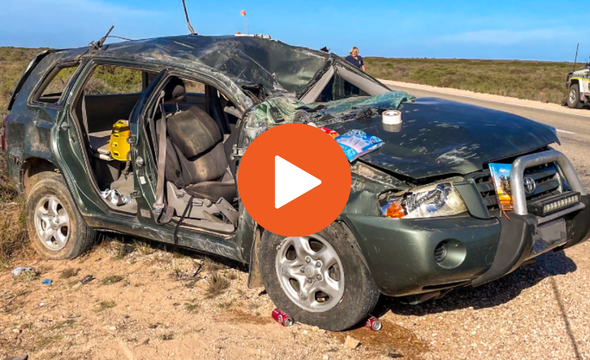 Nullarbor car crash