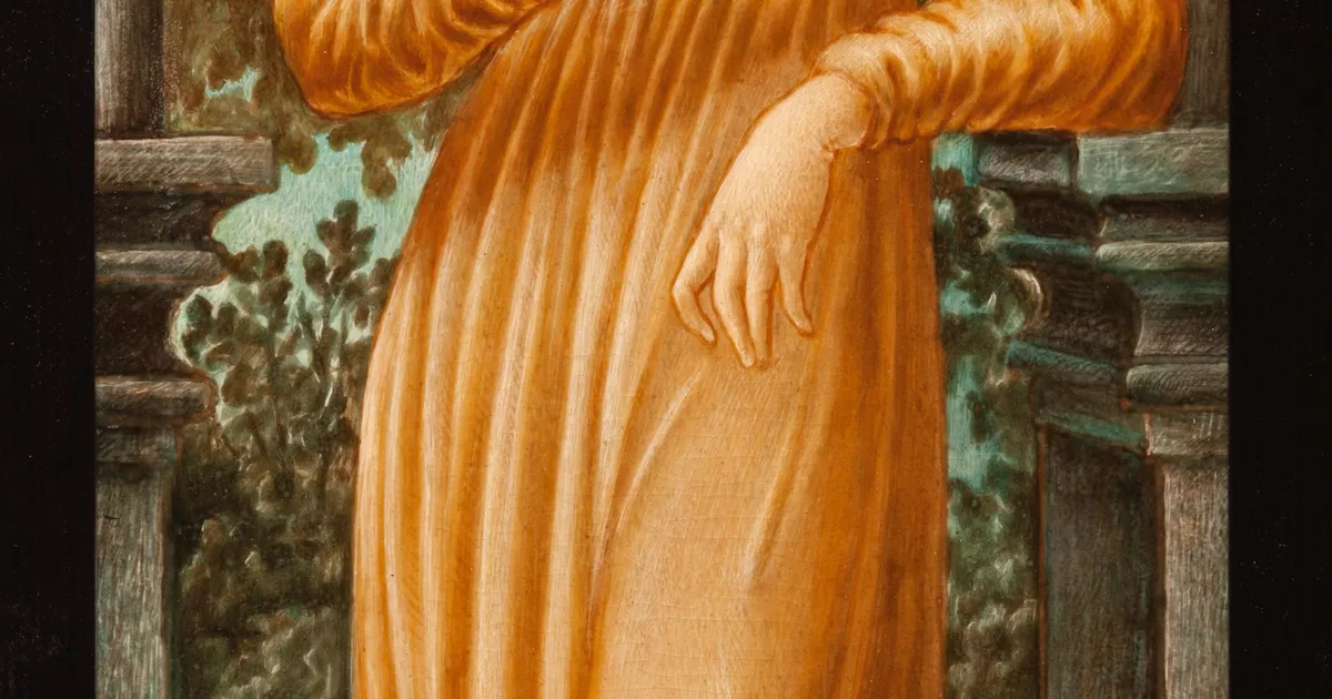 Woman reading a book panel - AGSA Collection
