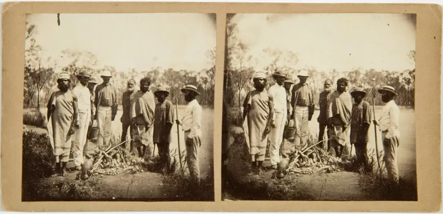 Group at Pental Island, Murray River - AGSA Collection