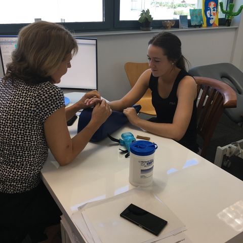 Lexie getting therapy