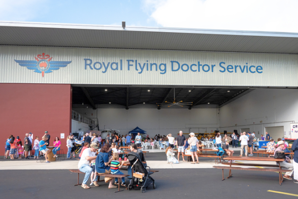 RFDS Plane on red earth