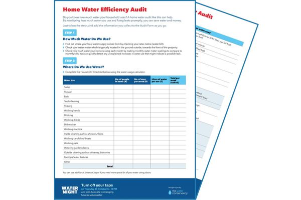 Thumbnail for the Water Night 2025 Resource -Kids Activities Home Audit