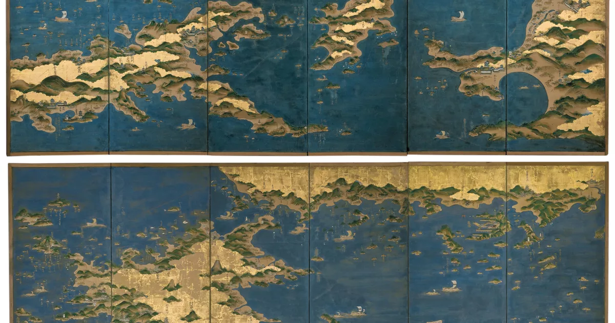 Seto Inland Sea: Osaka to Nagasaki Sea Route - AGSA Collection