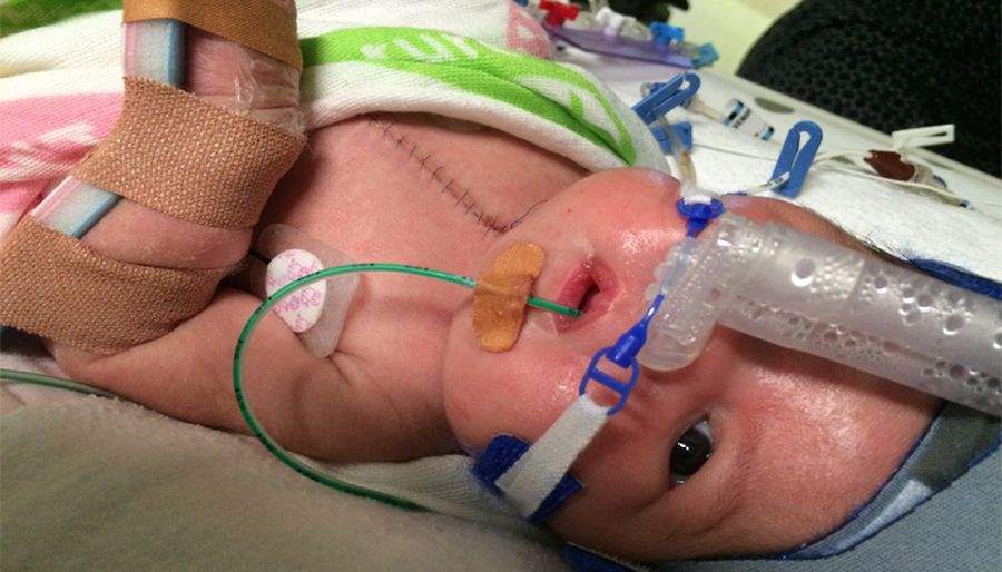 Calvary in hospital after her surgery