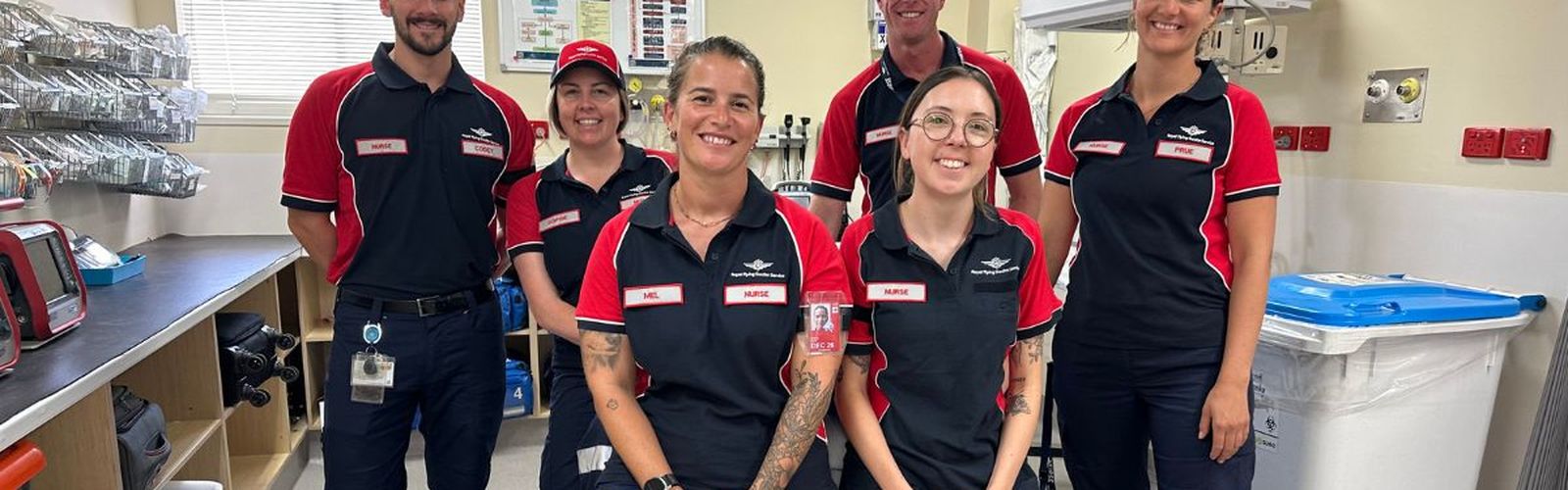 Zoe with the other new nurses.