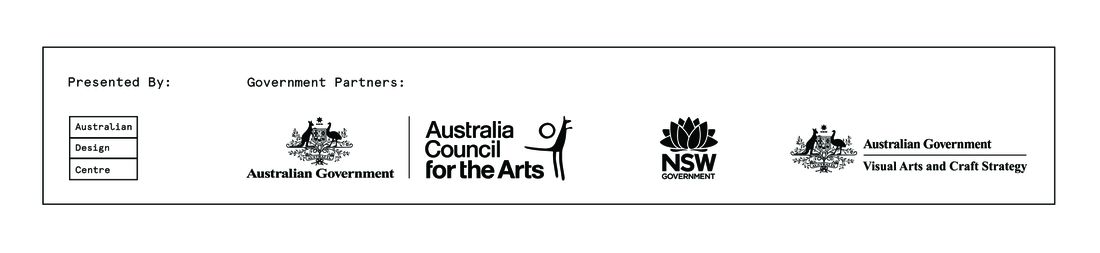 black and white graphic text featuring drawn partner logos